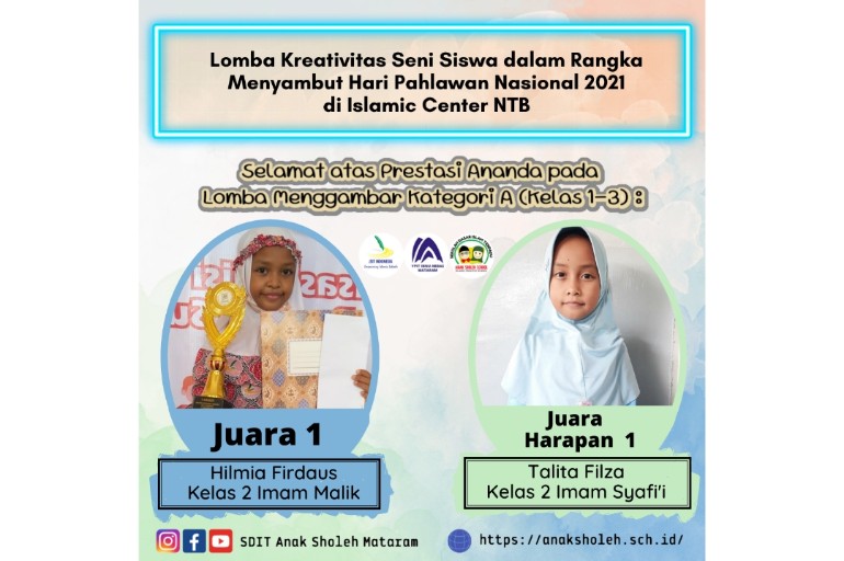 Pemenang Lomba Menggambar di Islamic Center NTB